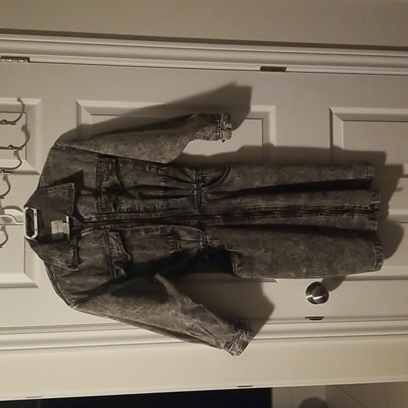 Vintage jean zip-up dress - Picture 1 of 5